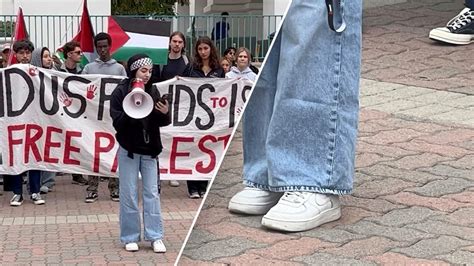 Anti-Israel protester calls for Nike boycott, but her sneakers tell a ...