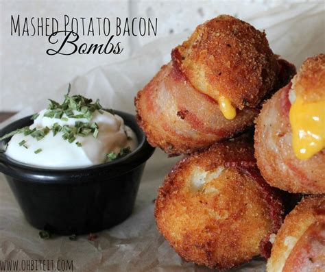 Mashed Potato Bacon Bombs Oh Bite It