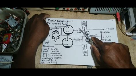 Cara Membuat Power Supply Simetris Skema Power Supply Simetris Youtube