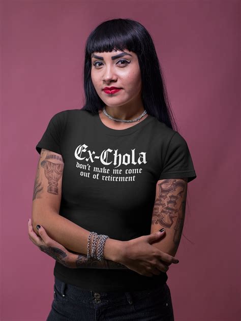 Ex Chola Shirt Mexican Latina Chicana Graphic Tee Los Etsy