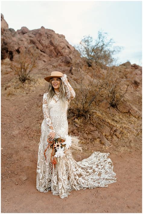 Boho Phoenix Bridal Session by Destination Elopement Photographer