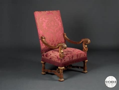 4 fauteuils Louis XIV Soubrier Louer Sièges Fauteuil XVIIe