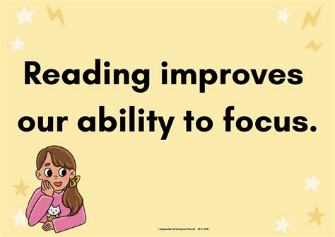 Reading Improves Our Ability To Focus A3 Poster