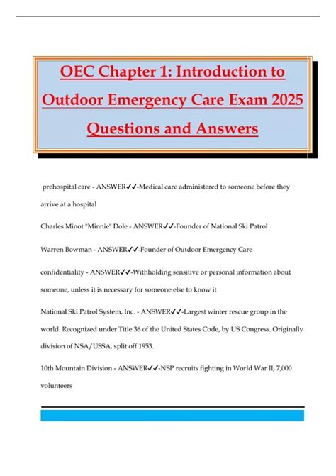 Outdoor Emergency Care Manuel 6