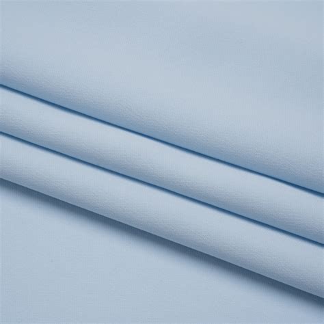 polyester crepe blue mist deadstock