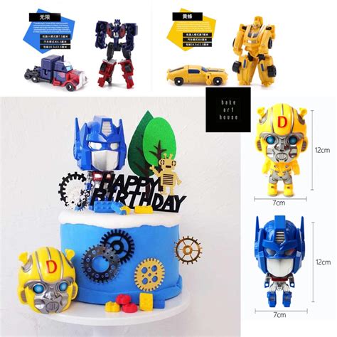 Ready Stocktransformer Cake Topper Decorations Optimus Prime