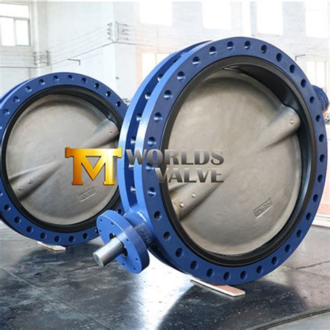 U Section Short Pattern Double Flanged Butterfly Valves With CE ISO