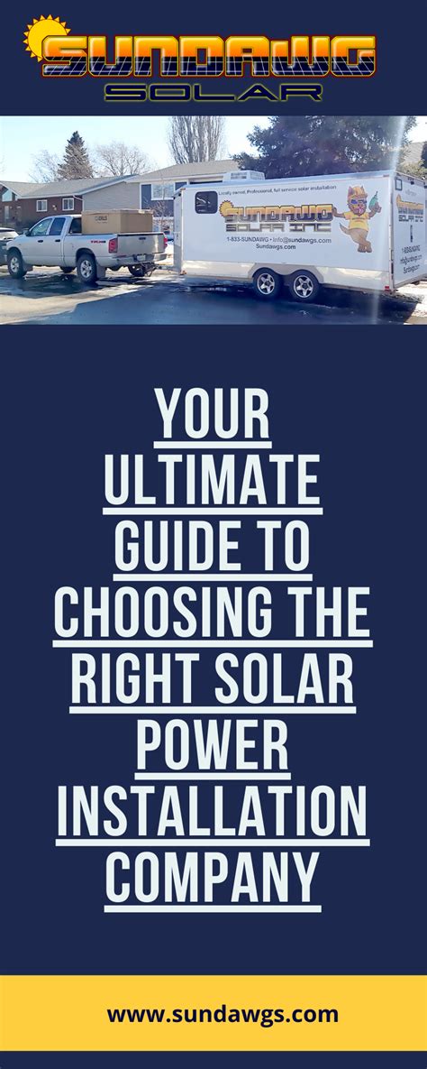 Your Ultimate Guide To Choosing The Right Solar Power Installation