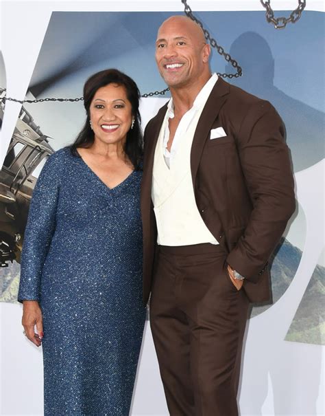 Dwayne Johnson And His Mom At Hobbs And Shaw La Premiere Popsugar