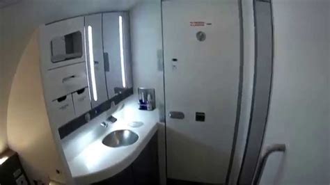 British Airways A380 Bathroom Off The Business Class Club World Seating Area Youtube