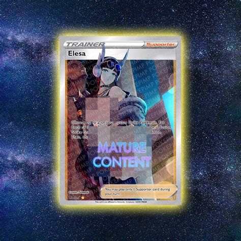 ELESA CUSTOM Sexy Pokemon Card Proxy Fan Card Orica TCG Hentai Etsy