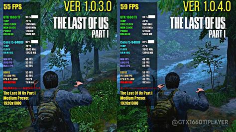 The Last Of Us Part 1 Patch 1 0 4 0 Vs 1 0 3 0 Comparison Performance Test Low To Ultra Youtube