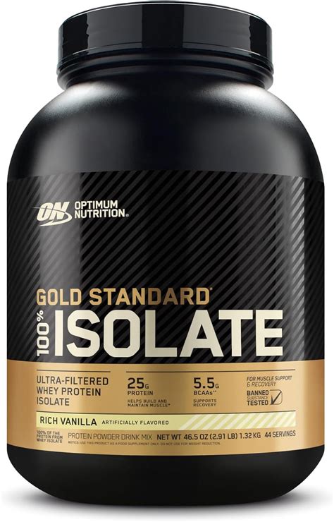 Gold Standard 100 Isolate 720g Rich Vanilla Optimum Nutrition Optimum Nutrition Amazon