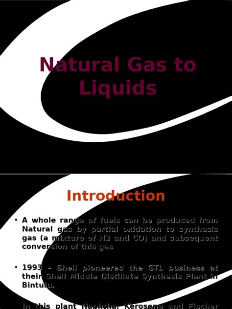 Gas to Liquids: An Analysis of the Technology, Economics, and Major ...