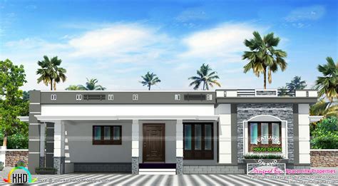 158 sq-m flat roof single floor home - Kerala Home Design and Floor ...