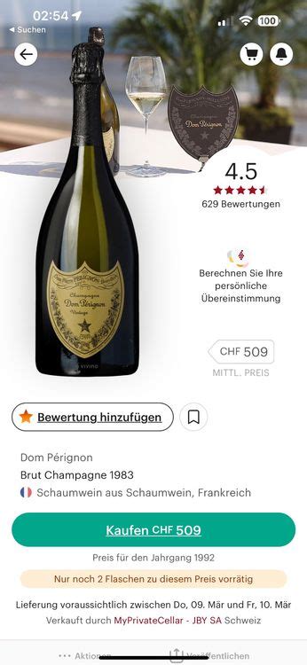 Moët et Chandon Dom Pérignon Champagne 1983 Kaufen auf Ricardo