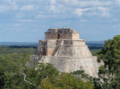 Uxmal Mérida Mexiko Amerika Standort Pyramidenruinen Uxmal