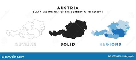 Austria map. stock vector. Illustration of border, infographics - 268056110