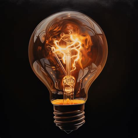 Premium Photo | A painting of a lightbulb