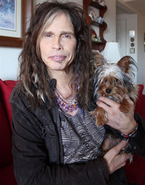 Steven Tyler Wearing An Amethyst Necklace From Spitfire Designs Jewelry