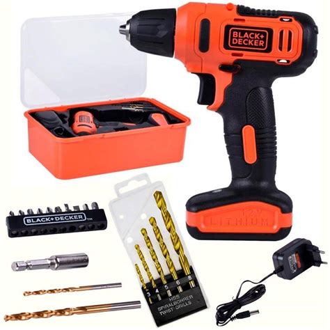 Parafusadeira Furadeira 12v 2 Baterias Ld112kit Black Decker Casas Bahia