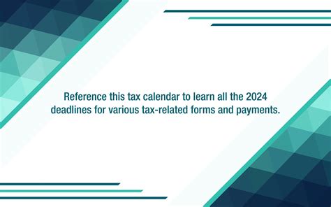 2024 Tax Calendar Miller Kaplan