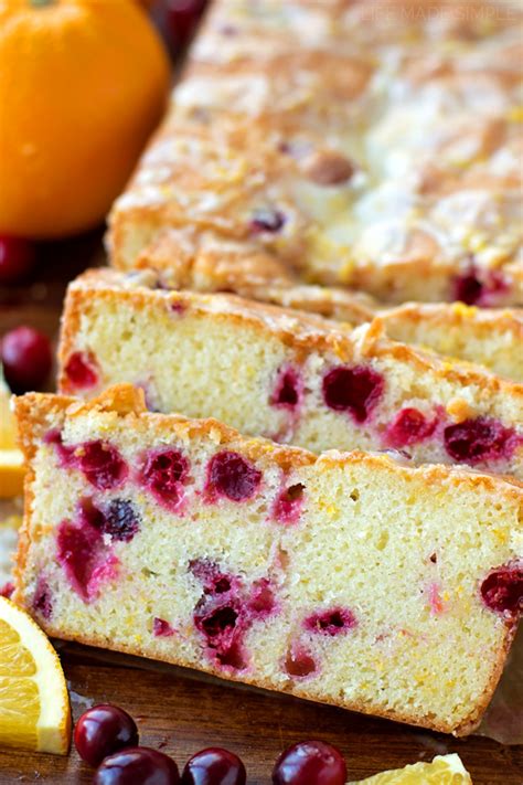 Cranberry Orange Pound Cake Life Made Simple