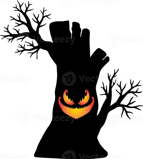 Tree Halloween Horror Background 12521541 PNG