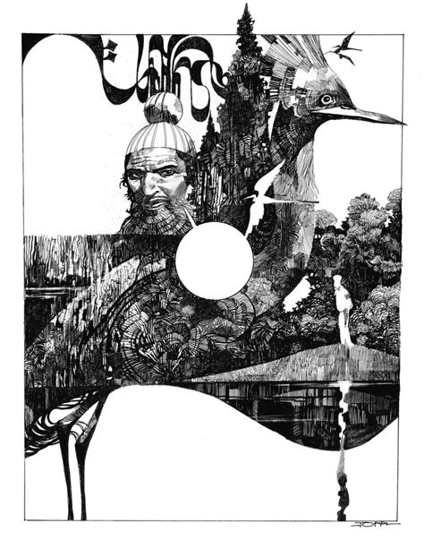 Sergio Toppi Bw Comic Style Art Surreal Art Illustration Art