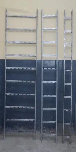 GI Hot Dip Galvanized Ladder Type Cable Trays For Electrical Work Sheet Thickness 10mm At