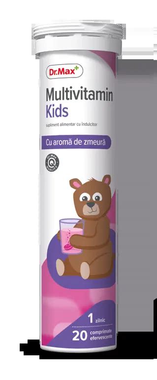 Dr Max Multivitamin Kids Pentru Copii 20 Tablete Efervescente Dr