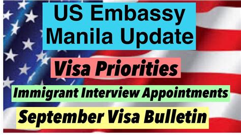 US EMBASSY MANILA UPDATE 2021 IMMIGRANT INTERVIEWS ONGOING VISA