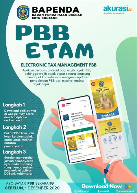 Aplikasi PBB Etam Bayar Pajak Dari Genggaman Anda