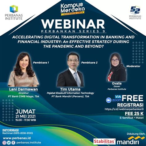 Perbanas Institute Webinar Perbankan Series Ix