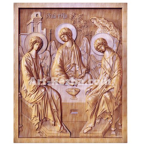 Holy Trinity 01 | Andrei Rublev | ART-REZBA | Amazing Wood Carving For You!