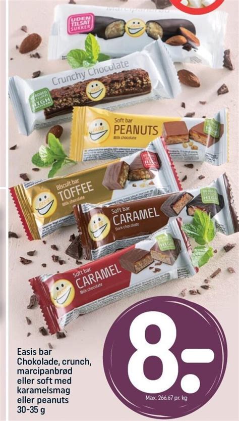 Easis Bar Chokolade Crunch Marcipanbr D Eller Soft Med Karamelsmag