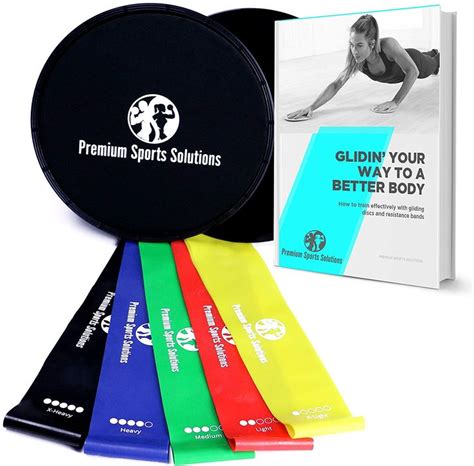 Premium Sports Solutions 2 Core Sliders 5 Resistance Bands Core