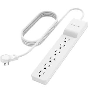 Etokfoks 6 Outlet Power Stirp Surge Protector With Extra Long 10 Ft