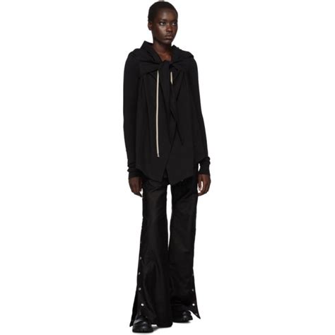 Rick Owens Drkshdw Black Easy Pushers Lounge Pants Rick Owens Drkshdw