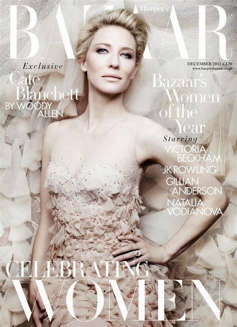 Cate Blanchett Is A Golden Goddess On The Cover Of Harpers Bazaar Uk