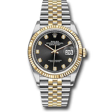 Rolex Datejust 126233 36mm Black Diamond Dial Jubilee Watch Big Watch