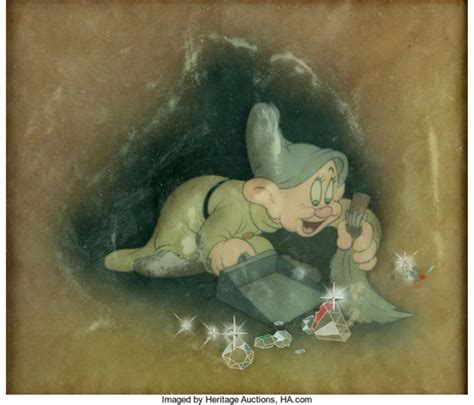 Snow White And The Seven Dwarfs Dopey In The Diamond Mine Courvoisier