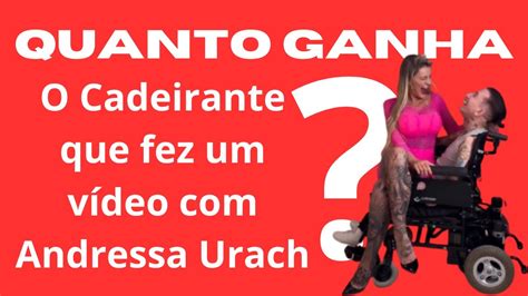 Andressa Urach E O Cadeirante - Quanto ganha o cadeirante que fez vídeo com Andressa Urach - YouTube