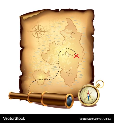 Pirate Treasure Map Clip Art