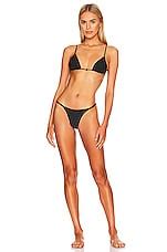 Maaji Micro Mini Reversible Bikini Bottom In Midnight Black REVOLVE