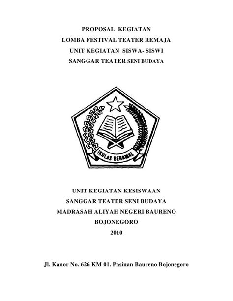 Contoh Cover Proposal Kegiatan Osis Kumpulan Contoh Makalah Doc Lengkap