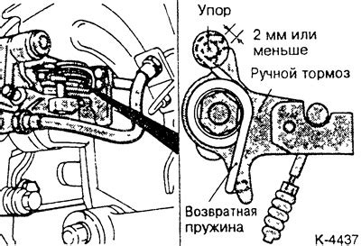 Регулировка ручного тормоза (Мицубиси Лансер 3 и 5, 1984-1992 ...