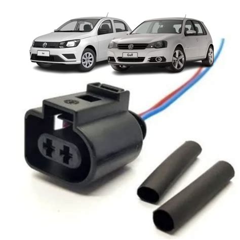 Plug Conector Chicote Vidro El Trico Motor Bosch Gol G G Fox Polo