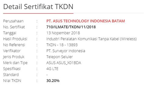 Asus Kantongi 2 Sertifikat Tkdn Ponsel Baru Meluncur Tahun Ini