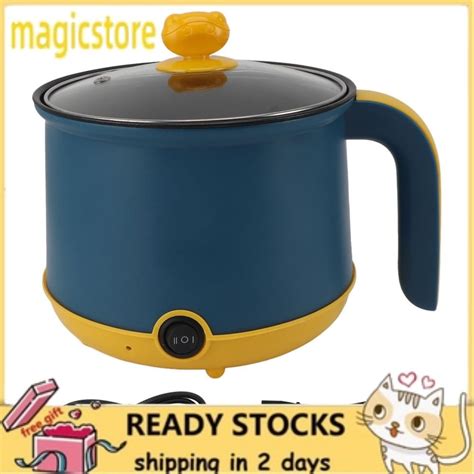 Magicstore Electric Mini Hot Pot Stainless Steel Rapid Noodles Cooker Non Stick Easy To Clean